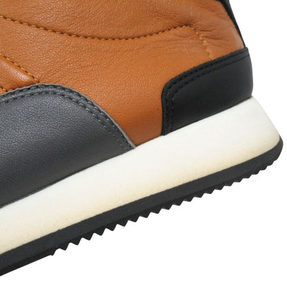 Hermes Sneakers Quick Leather Shoes Low Cut Logo 34 Brown