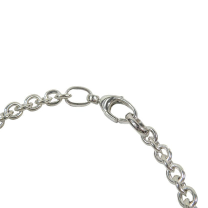 Gucci Polished Interlocking Logo Chain Necklace GG Pendant Silver