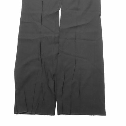 Balenciaga Trousers Straight Pants Zip Fly Wool 38 Black