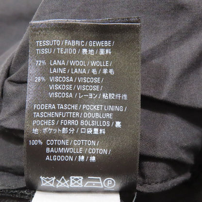 Balenciaga Trousers Straight Pants Zip Fly Wool 38 Black