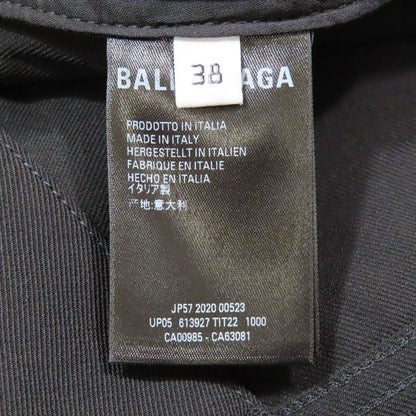Balenciaga Trousers Straight Pants Zip Fly Wool 38 Black