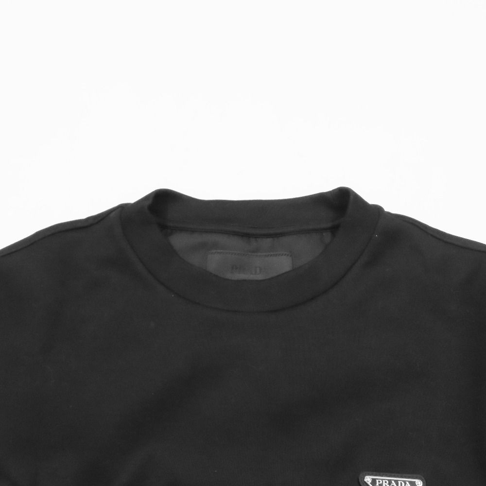 Prada Triangle Logo Sweatshirt Trainers Re-Nylon Trim XS Black