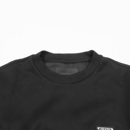 Prada Triangle Logo Sweatshirt Trainers Re-Nylon Trim XS Black