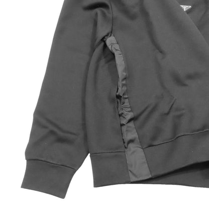 Prada Triangle Logo Sweatshirt Trainers Re-Nylon Trim XS Black