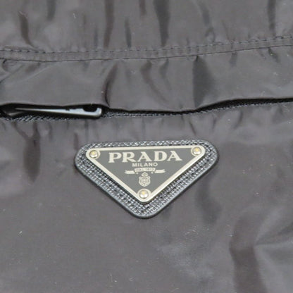 Prada Triangle Logo Nylon Jacket Re-Nylon 46 Black