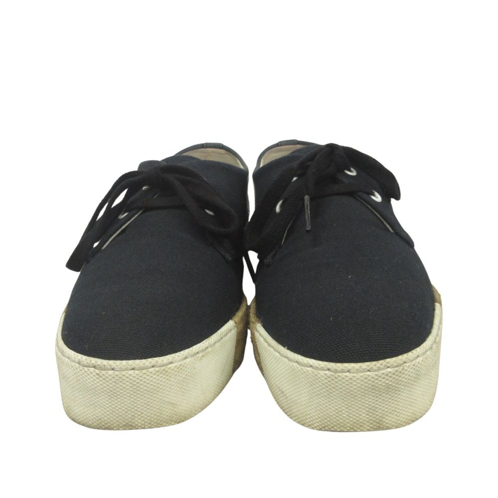 Hermes Rosa Espadrilles Sneakers Shoes Low Cut Canvas Leather Patch