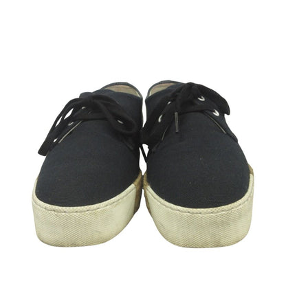Hermes Rosa Espadrilles Sneakers Shoes Low Cut Canvas Leather Patch