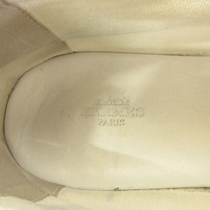 Hermes Rosa Espadrilles Sneakers Shoes Low Cut Canvas Leather Patch