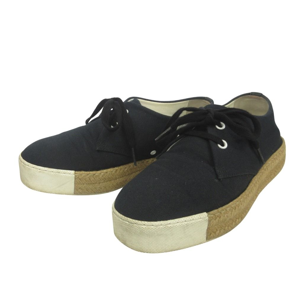 Hermes Rosa Espadrilles Sneakers Shoes Low Cut Canvas Leather Patch
