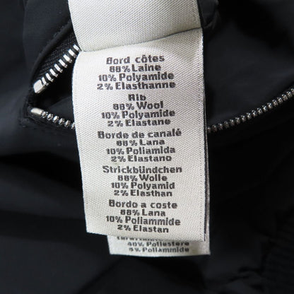 Hermes Bomber Jacket Nylon Zip Reversible Allover Pattern Long Sleeve Black 44