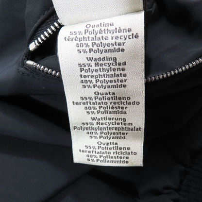Hermes Bomber Jacket Nylon Zip Reversible Allover Pattern Long Sleeve Black 44