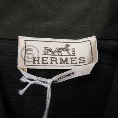 Hermes Herbier Deperlant Pullover Shirt Jacket Light 48 Khaki