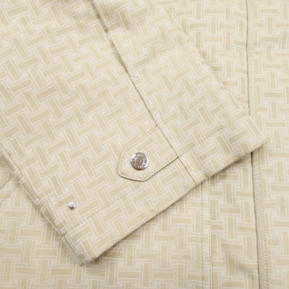 Hermes Mosaique Hmosaic Stainless Steel Coat Quilted Liner Series Button Jacket