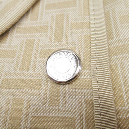 Hermes Mosaique Hmosaic Stainless Steel Coat Quilted Liner Series Button Jacket