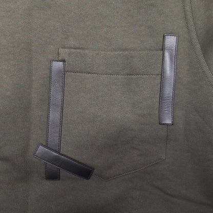 Hermes Leather Tape with Pocket Sweatshirt Brushed Lining Trainers Top M