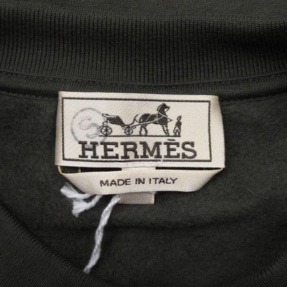 Hermes Leather Tape with Pocket Sweatshirt Brushed Lining Trainers Top M