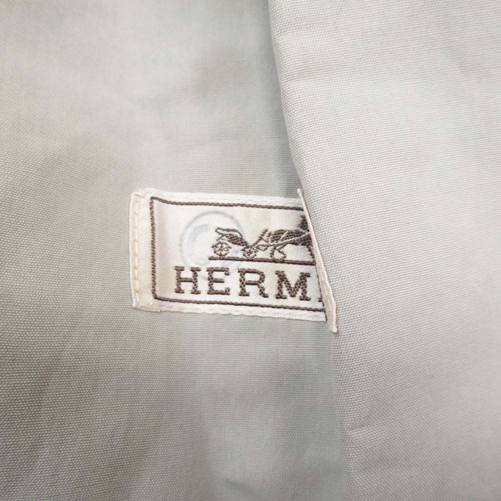 Hermes Series Button Zip Up Vest Jacket Sleeveless Light 46 Gray