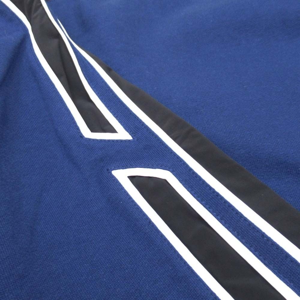 Hermes Run Hline Sweatshirt Shirt Brushed Lining Top Side Line M Navy