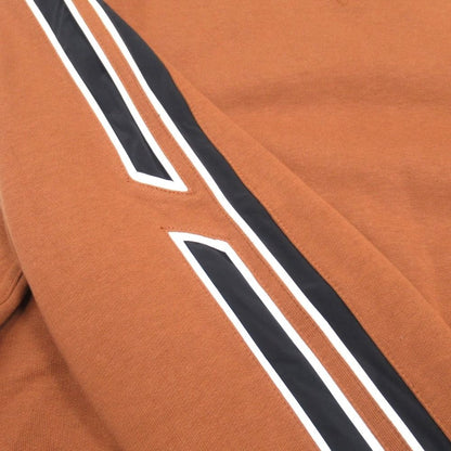 Hermes Run Hline Sweatshirt Shirt Brushed Lining Top Side Line M Brown