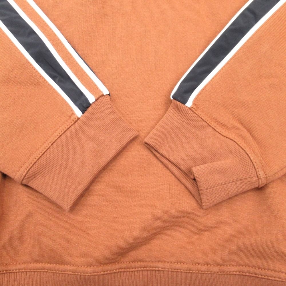 Hermes Run Hline Sweatshirt Shirt Brushed Lining Top Side Line M Brown