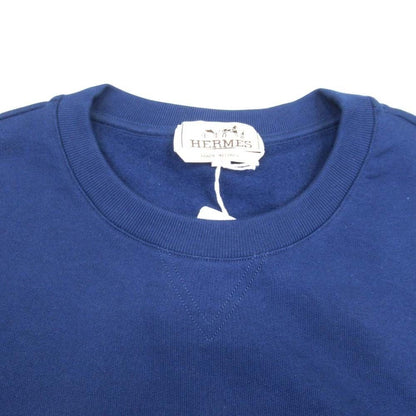 Hermes Chevaux an Symmetry Sweatshirt Shirt Brushed Lining Sheep Leather Trim M