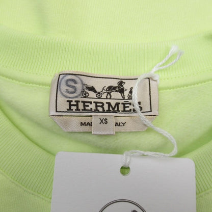 Hermes Chevaux an Symmetry Sweatshirt Shirt Brushed Lining Sheep Leather Trim