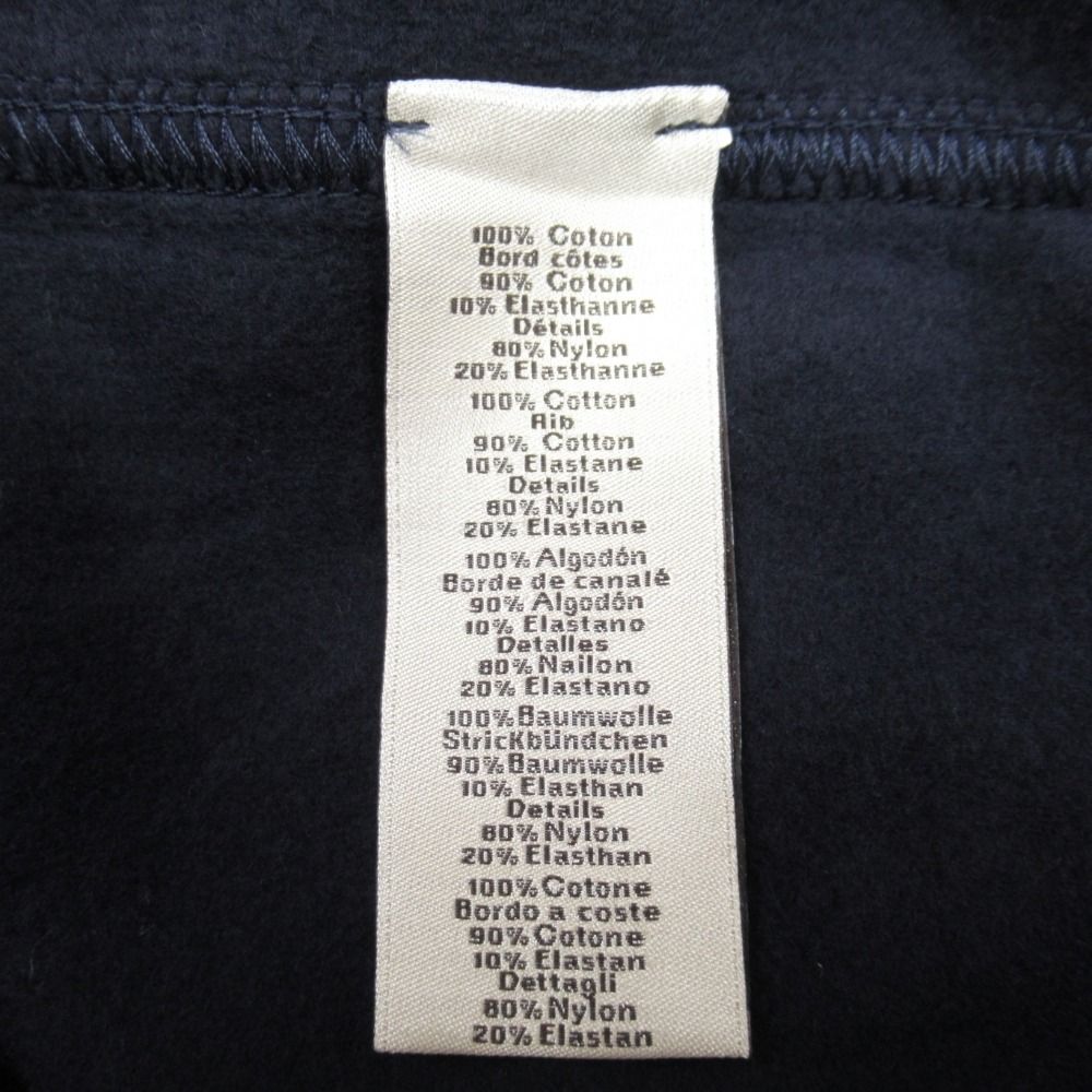 Hermes Run Hline Sweatshirt Shirt Brushed Lining Top Side Line XL Navy