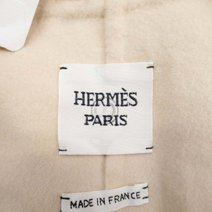 Hermes Cashmere Double Face Wrap Coat Sleeveless Long Gilet Vest 38
