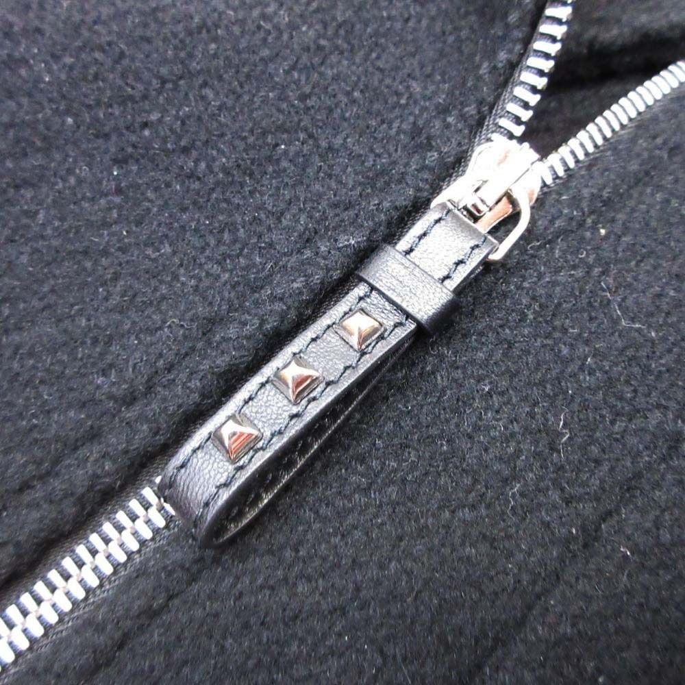 Hermes Cashmere Double Rider Jacket Coat Medall 36 Black