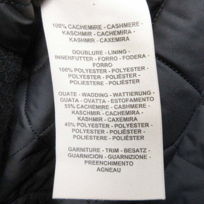 Hermes Cashmere Double Rider Jacket Coat Medall 36 Black