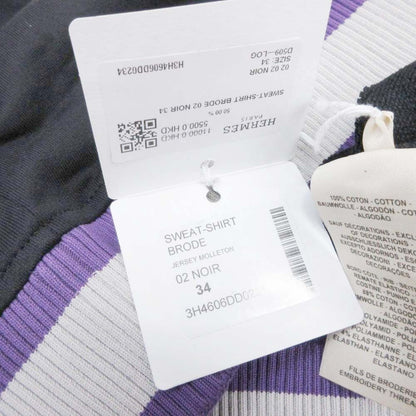 Hermes Figure Artistic Sweatshirt Pullover Fleece 34 Black