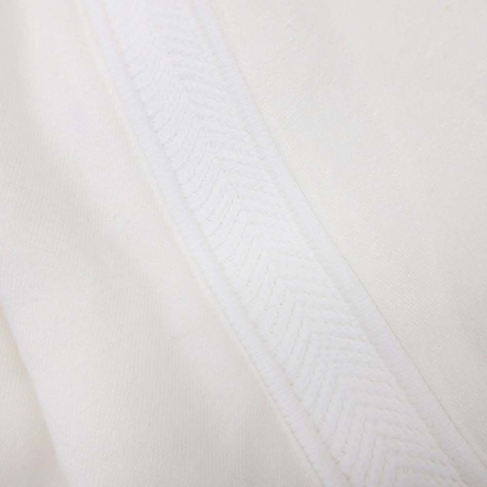 Hermes Switch Cotton Linen Hoodie Sweatshirt Pullover Brushed Lining L White Off
