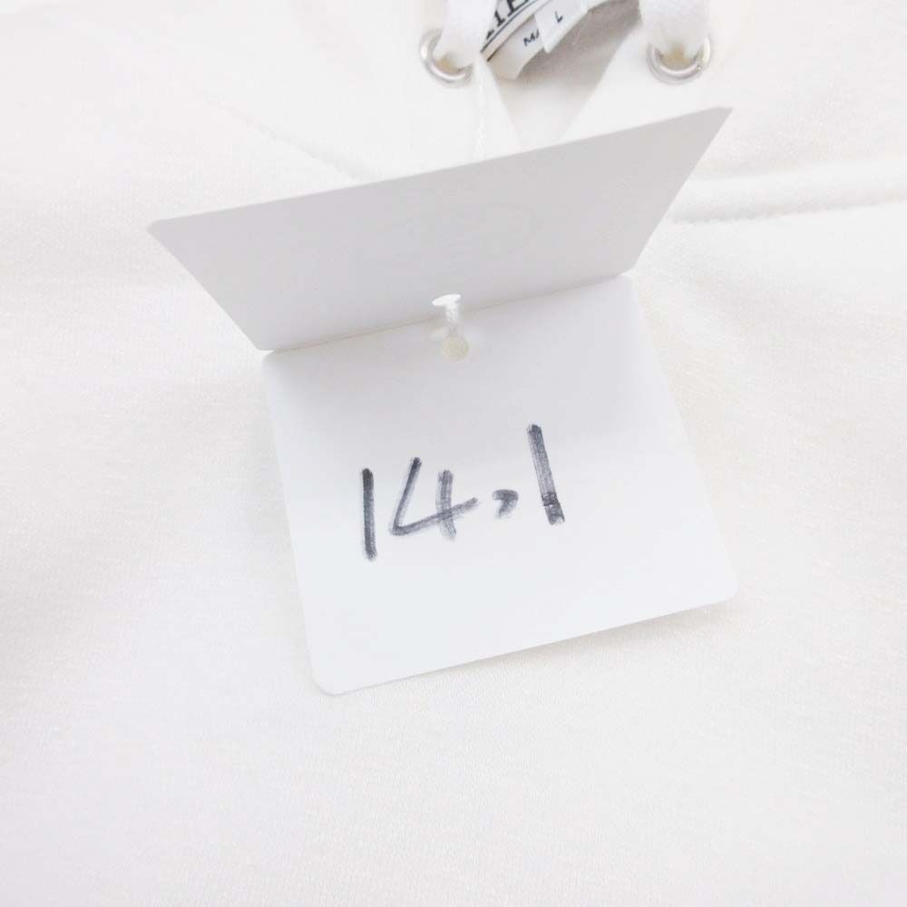 Hermes Switch Cotton Linen Hoodie Sweatshirt Pullover Brushed Lining L White Off