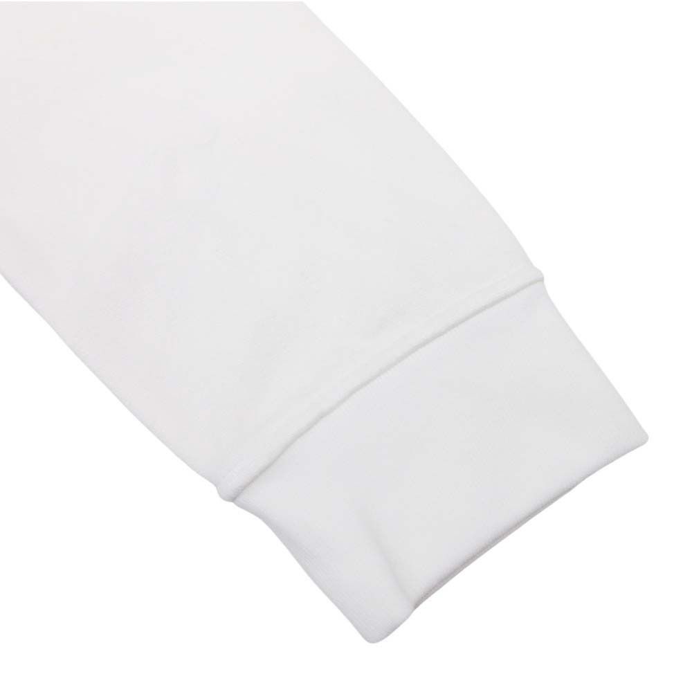 Hermes Switch Cotton Linen Hoodie Sweatshirt Pullover Brushed Lining L White Off
