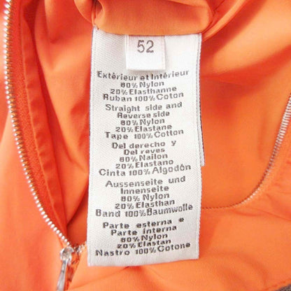 Hermes Hquilted Jacket Outer Padding V-neck Stitch 52 Gray Orange