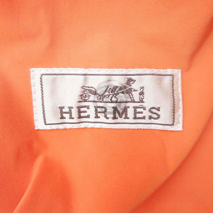 Hermes Hquilted Jacket Outer Padding V-neck Stitch 52 Gray Orange