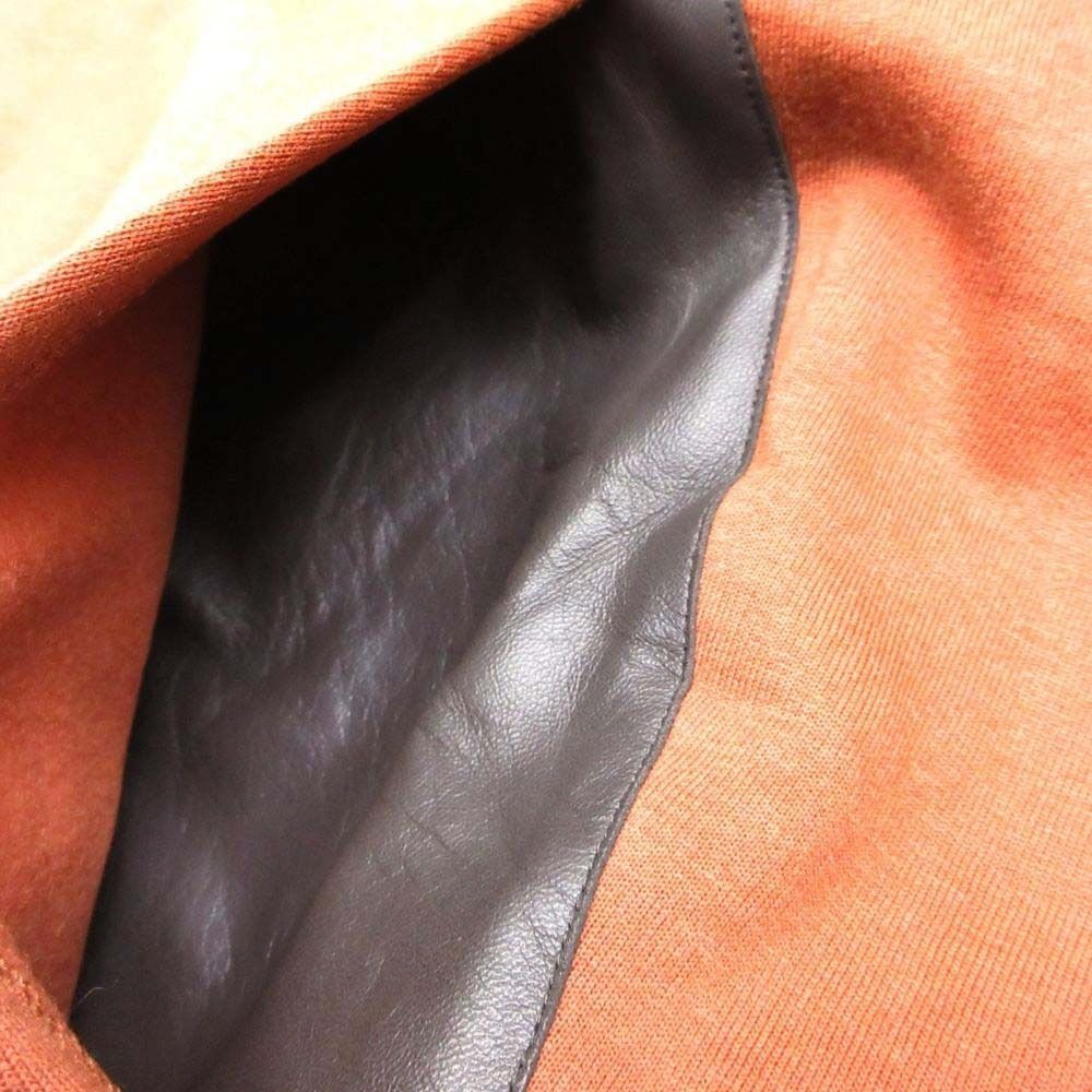 Hermes Front Pocket Sweatshirt Pullover Cashmere Blend Brushed Lining Leather