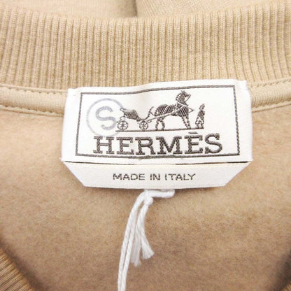 Hermes Front Pocket Sweatshirt Pullover Cashmere Blend Brushed Back M Light