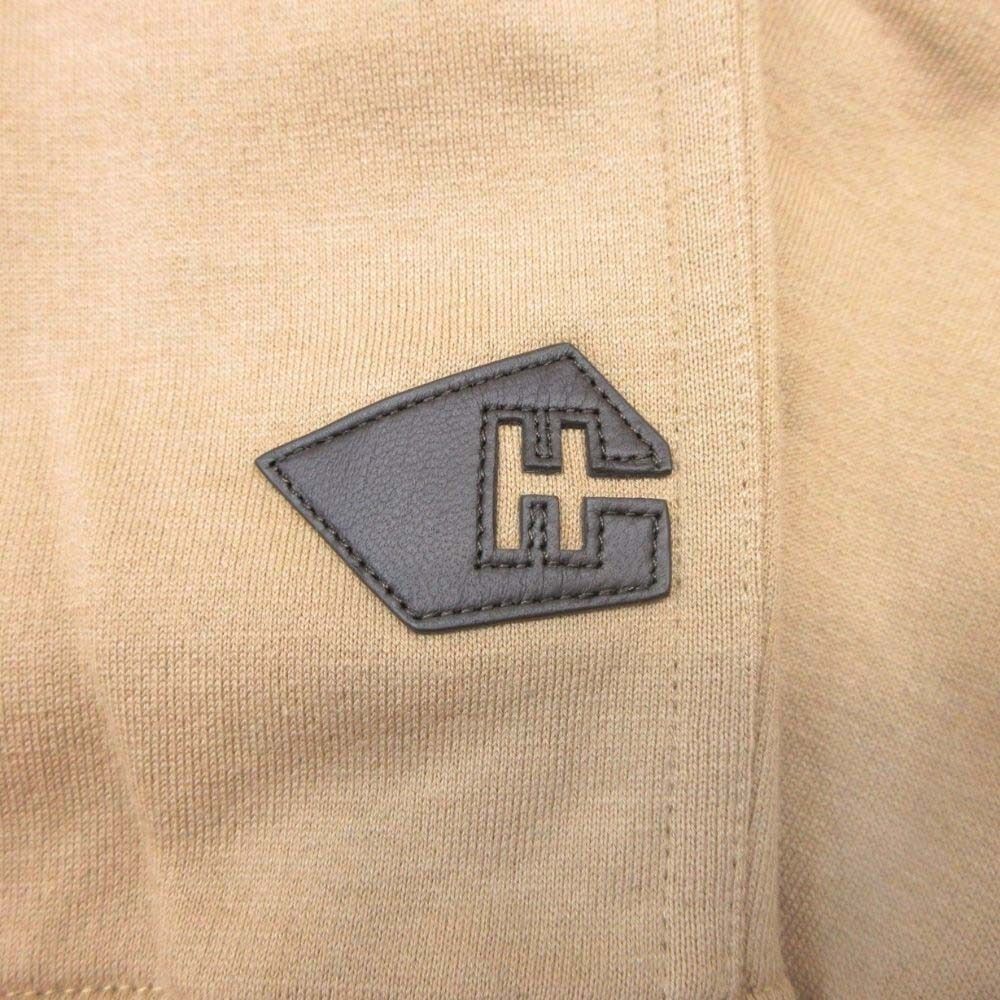 Hermes Front Pocket Sweatshirt Pullover Cashmere Blend Brushed Back M Light