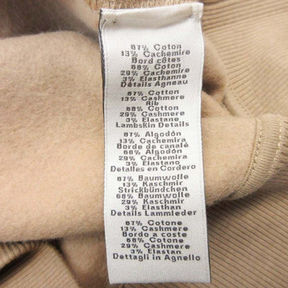 Hermes Front Pocket Sweatshirt Pullover Cashmere Blend Brushed Back M Light
