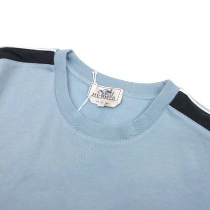 Hermes Run Side Line Sweatshirt Pullover Top Crew Neck Brushed Lining XL Sac