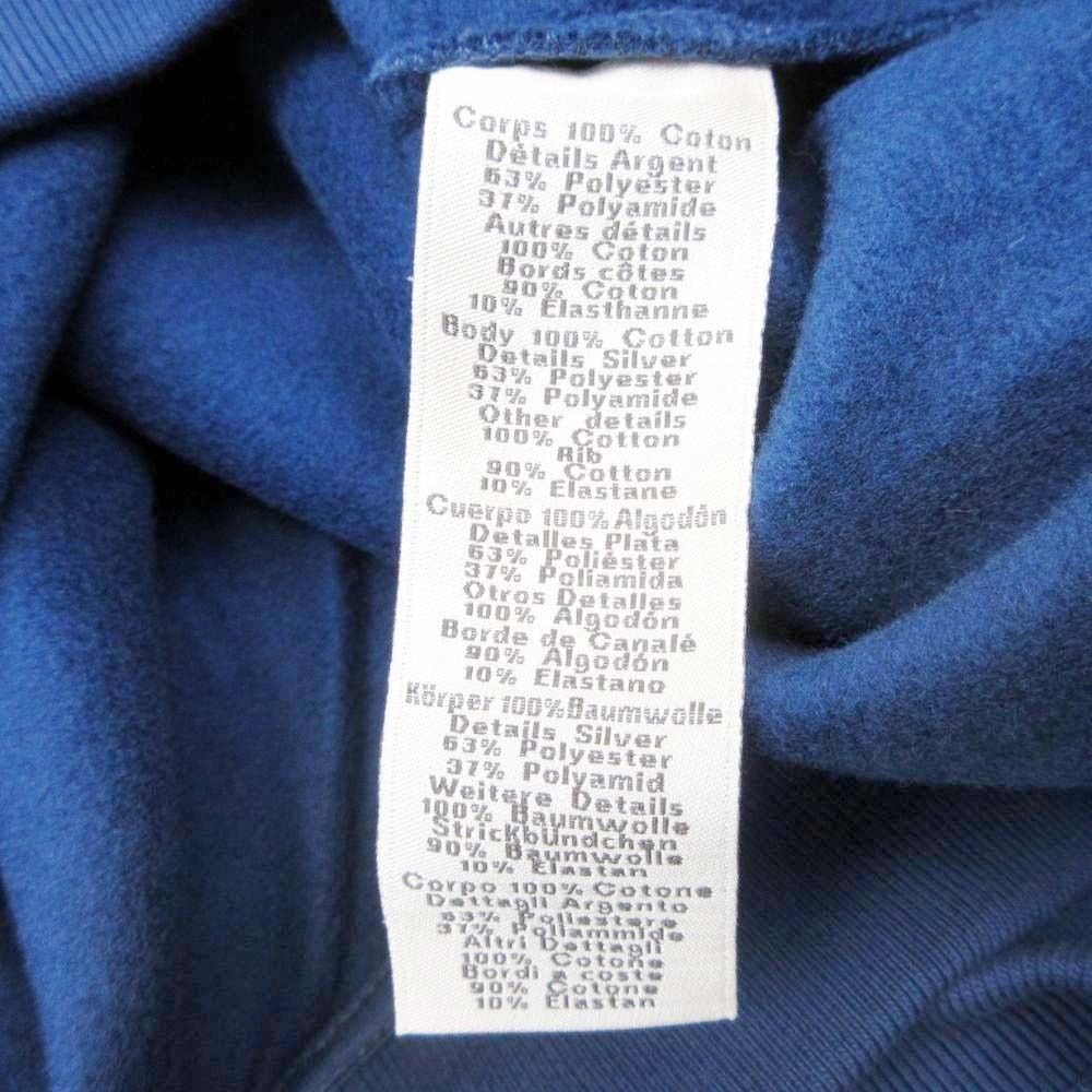 Hermes Scub'h Scub Ash Sweatshirt Pullover Top Fleece Lining M Navy