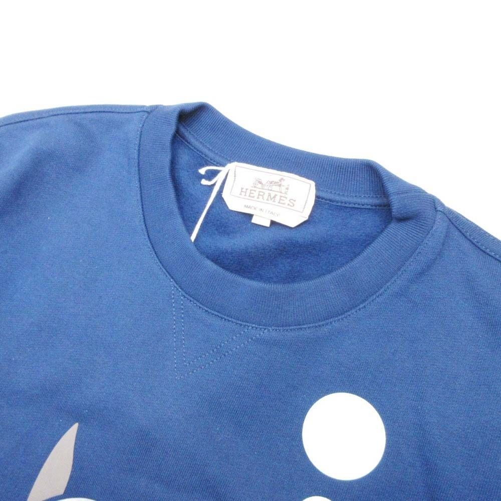 Hermes Scub'h Scub Ash Sweatshirt Pullover Top Fleece Lining M Navy