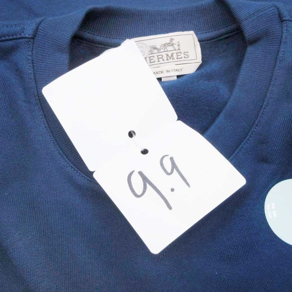 Hermes Scub'h Scub Ash Sweatshirt Pullover Top Fleece Lining M Navy