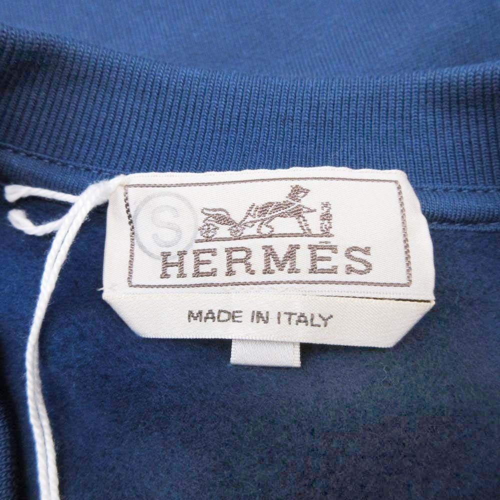 Hermes Scub'h Scub Ash Sweatshirt Pullover Top Fleece Lining M Navy