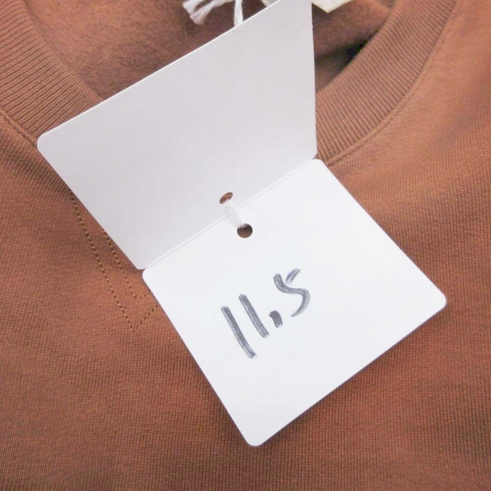 Hermes Chouveau Un Symmetrical Sweatshirt Pullover Top Fleece Lining M Brown