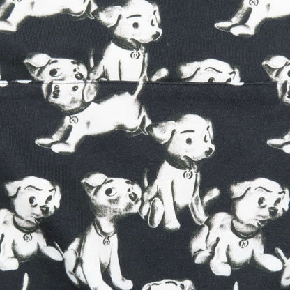 Celine Eddie Era Amy Dorian Artist Print Dog Pattern Hoodie Sweatshirt Black