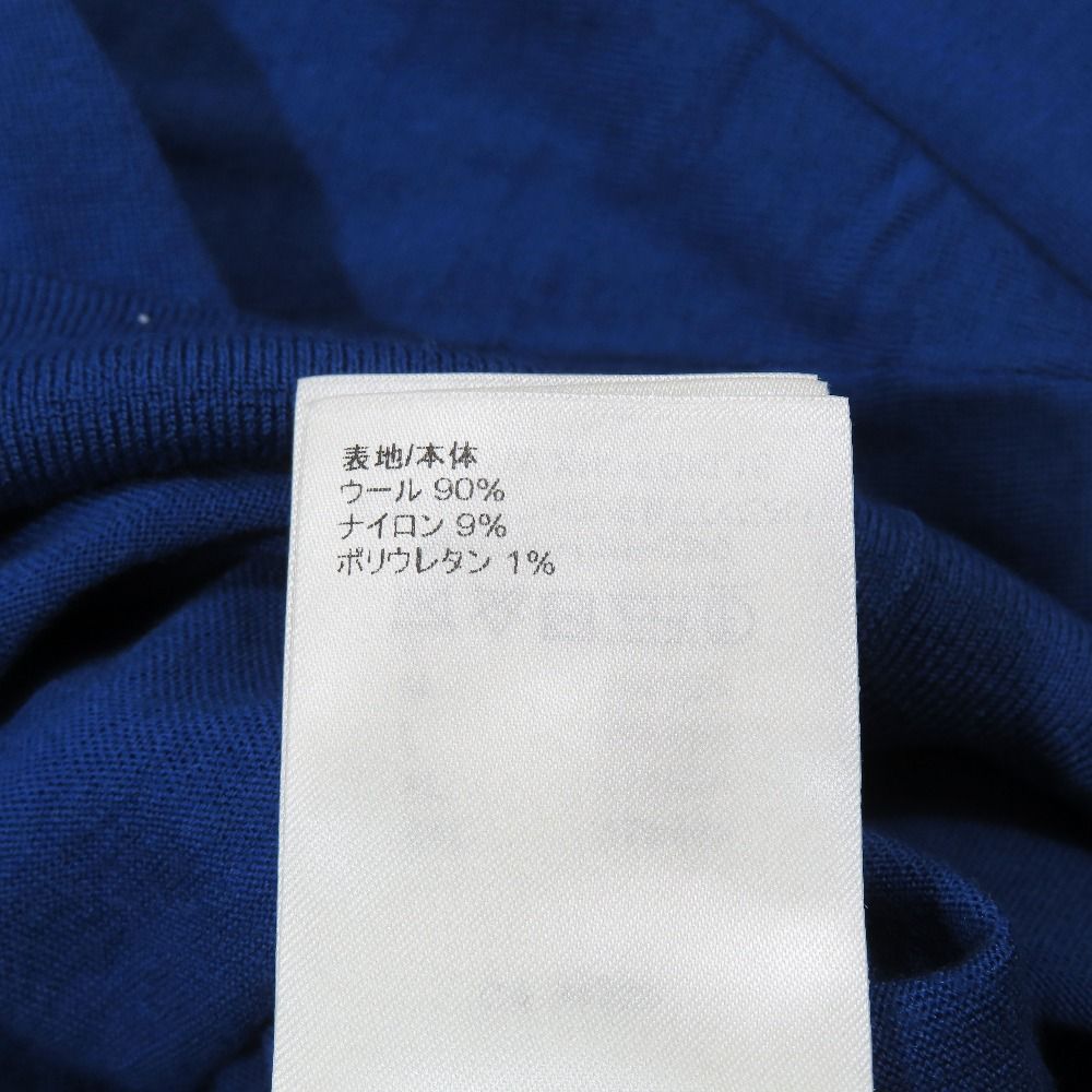 Louis Vuitton Turtleneck Wool Knit Sweater High Neck Monogram Tab Long