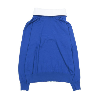 Louis Vuitton Turtleneck Wool Knit Sweater High Neck Monogram Tab Long