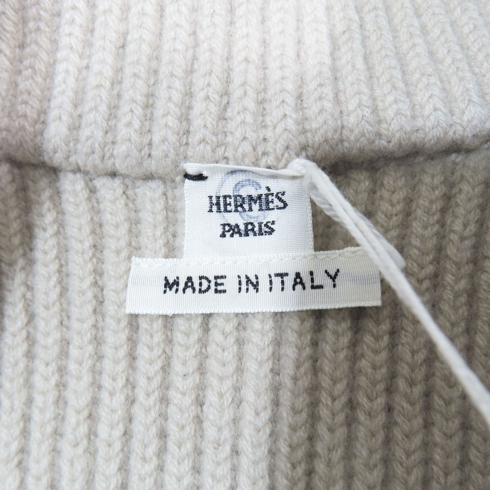 Hermes Twill Rene Cassil Scarf Print Knit Contrast Quilted Long Down Jacket